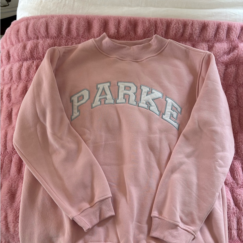 PARKE Women's Pink Pullover Sweatshirt